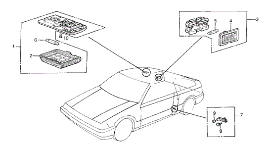 Interior Light for 1986 Honda Civic #0