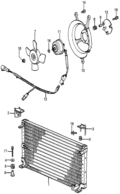 A/C Air Conditioner - Bracket (Sanden) for 1984 Honda Accord #0