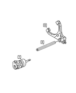 68089750AA - BW 44-45; Transfer Case: Shift Rail for Mopar Image