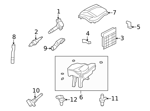 Ignition System for 2008 Lexus LS600h #0