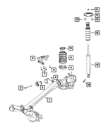 68719762AA - Rear Suspension: Rear Axle Assembly for Mopar Image