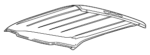 LC3Z2850202C - Body: Roof Panel for Ford Image