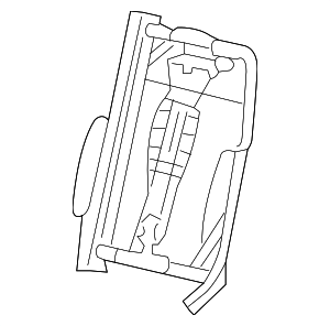 6L3Z1861018A - Body: Seat Back Frame for Ford Image