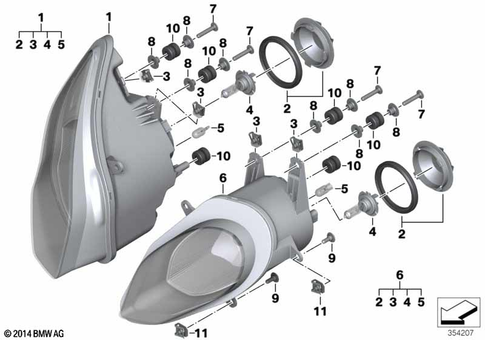 Headlight for 2017 BMW-Motorrad S 1000 RR #0