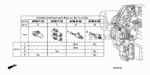 28015RCL315 - Transmission - Automatic: SOLENOID SET A, SHIFT for Honda Image