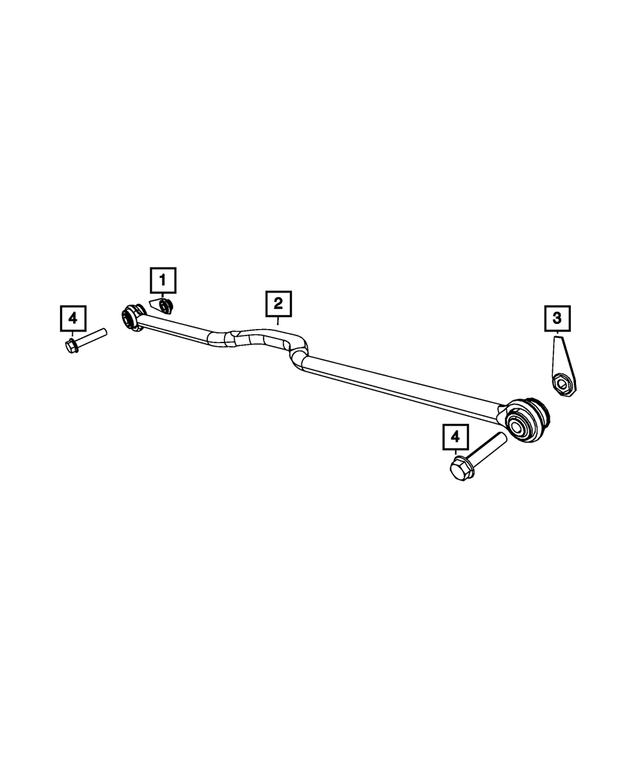 68488218AA - Rear Suspension: Rear Track Bar for Mopar Image