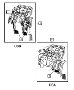 68055416AA - Brakes: Adjustable Pedal Assembly for Dodge: Ram 2500, Ram 3500 | Ram: 2500, 3500 Image