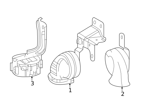 Horn for 2019 Lexus LC500 #0