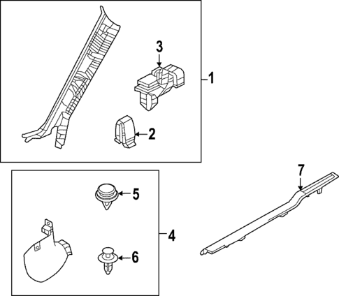 Interior Trim - Pillars for 2023 Mazda MX-30 EV #0
