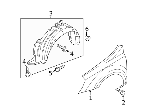 Fender & Components for 2011 Kia Sedona #0