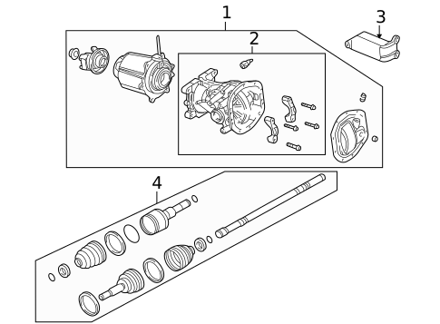Axle & Differential for 2006 Mercury Mariner #0