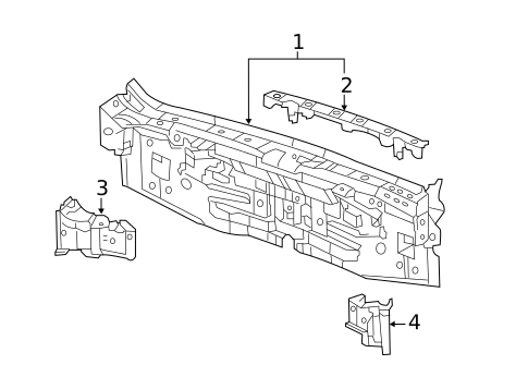 Rear Body for 2014 Acura TSX #1