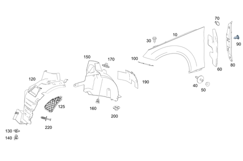 Front Fender for 2016 Mercedes-Benz E550 #0