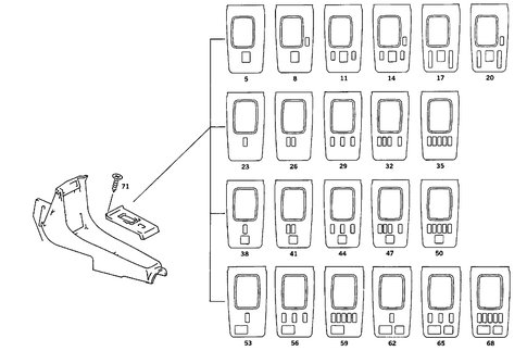 Bottom Covering in Housing for 1984 Mercedes-Benz 380SL #0