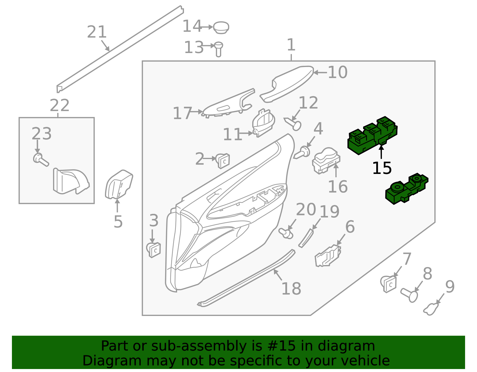 93575-3Q000-RAS - Window Switch - 2011-2015 Hyundai Sonata | World OEM ...