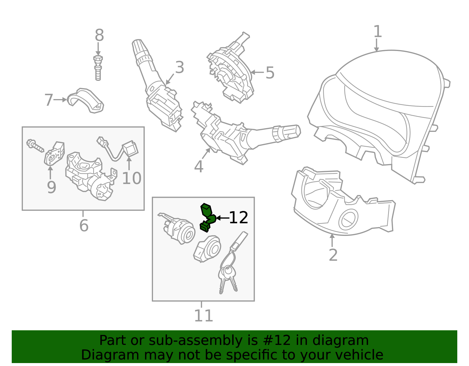 2014-2018 Kia Warning Switch 93170-A7000 | TascaParts.com
