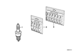12120037607 - Engine Electrical System: Spark Plug, High Power for BMW Image