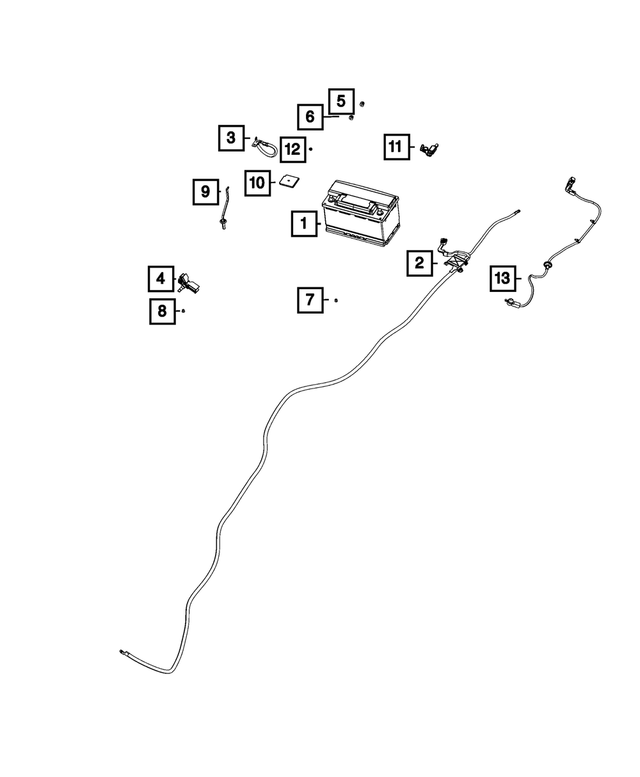 68207018AE - Electrical: Battery Positive Wiring for Mopar Image image