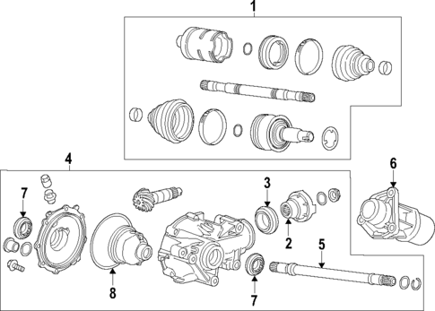 Axle Shafts & Joints for 2015 Cadillac ATS #0