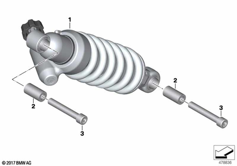 Spring Strut, Mounted Parts for 2022 BMW-Motorrad F 900 XR #2