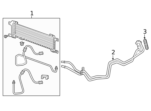 Trans Oil Cooler for 2011 Cadillac STS #0