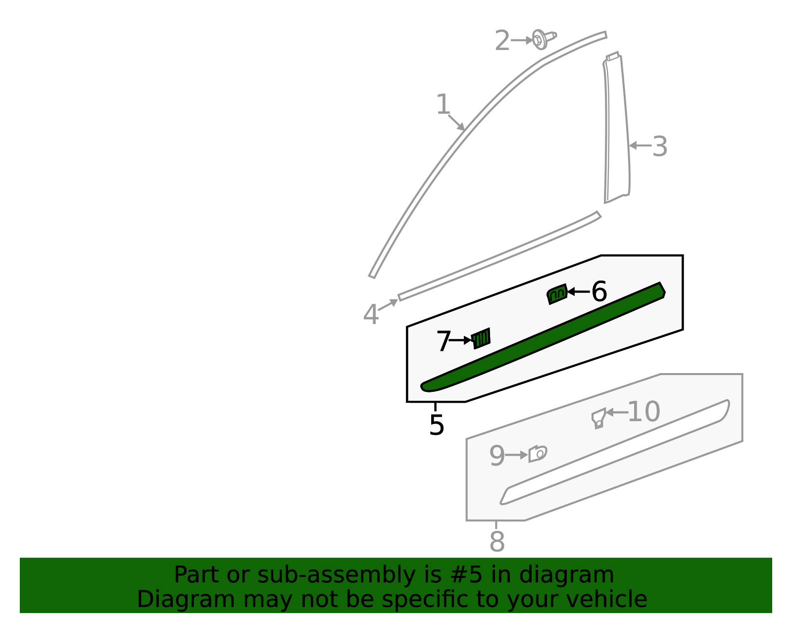 2019-2025 Acura RDX Center Molding 72352-TJB-A11ZA | OEM Parts Online