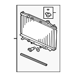 19010RL8A51 - Cooling System: Radiator for Acura Image