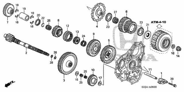 AT Countershaft (-'06) for 2005 Honda Odyssey #0