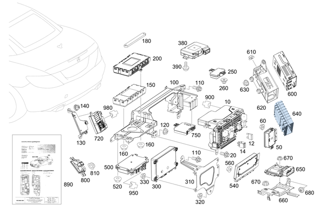15454940 - Electrical Equipment and Instruments: Plug Housing for Mercedes-Benz Image