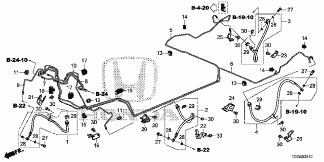 Brake Lines (VSA) for 2019 Honda Civic #0