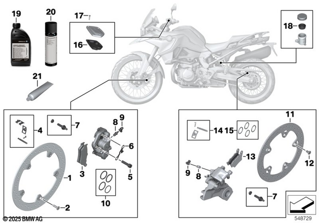 34528404579 - : Bracket for BMW-Motorrad Image