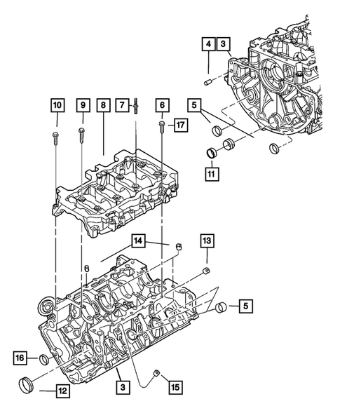 Cylinder Block for 2006 Jeep Grand Cherokee #0