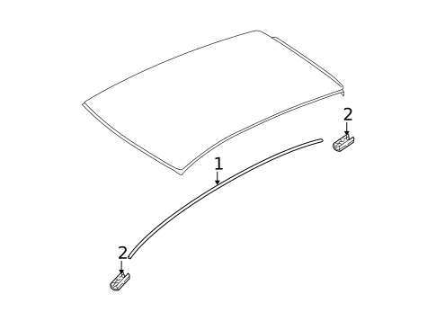 Exterior Trim - Roof for 2009 Nissan Versa #0