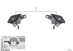 61315B709A1 - Vehicle Electrical System: M Button Steering Wheel for BMW Image