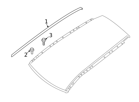Exterior Trim - Roof for 2014 Nissan Pathfinder #0