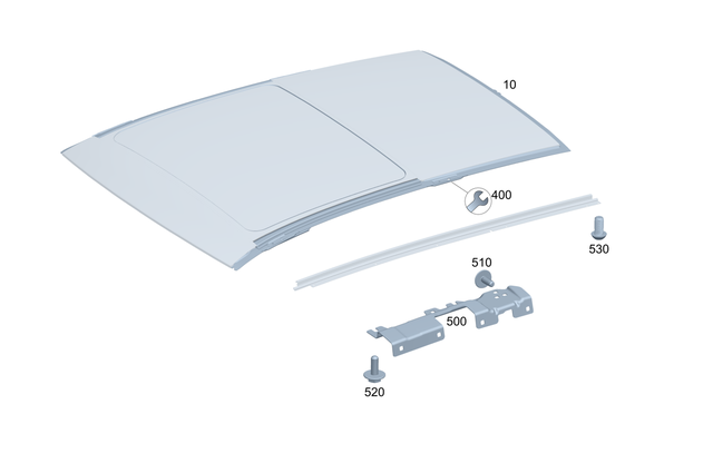 2547802100 - : Trim, Panoramic Roof for Mercedes-Benz Image