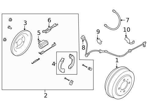 Rear Brakes for 2021 Nissan Sentra #0
