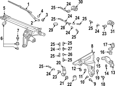 Wipers for 2021 Audi RS7 Sportback #0