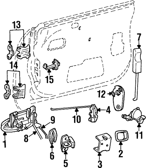 Lock & Hardware for 1998 Dodge Neon #2