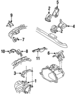 F5RZ6038A - Engine: Front Support for Ford Image