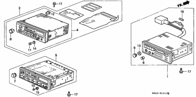 Auto Radio for 1995 Honda Civic #0