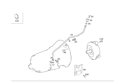 Attached Parts for Transmission, Oil Filler Pipe for 2006 Mercedes-Benz CLS55 AMG #0