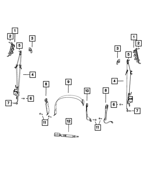 Seat Belts for 2018 Ram 3500 #1