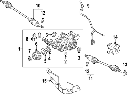 Axle & Differential for 2023 Ford Escape #0