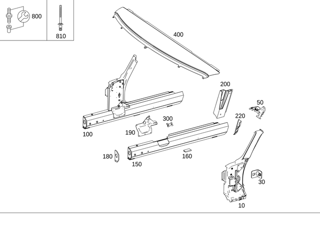1978800614 - Side Panels: Bracket, Fender for Mercedes-Benz Image image