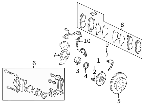 Anti-Lock Brakes for 2007 Honda Accord #1