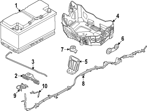 Battery for 2025 BMW 550e xDrive #1