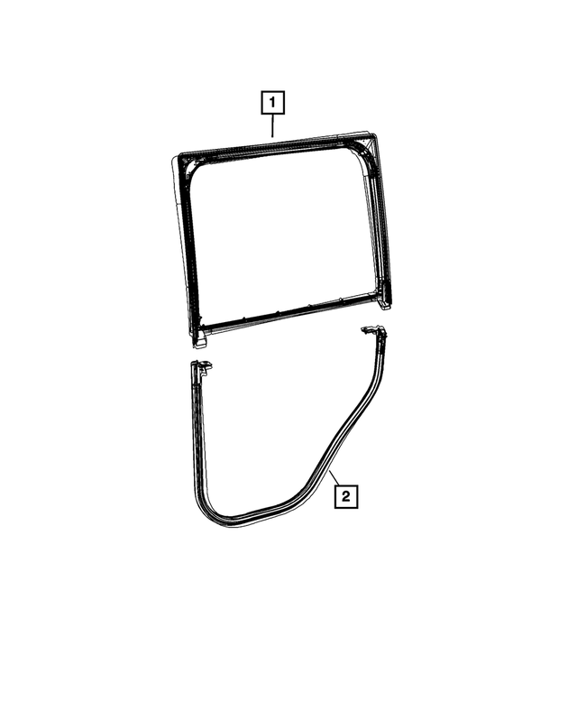 « 68493632AC – Doors, Door Mirrors and Related Parts : Porte Vers Caisse Joint D'ÉtanchÉitÉ, Côté Droit pour Mopar Image »