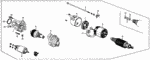 31208PC2016 - Engine: HOLDER, BRUSH for Honda Image