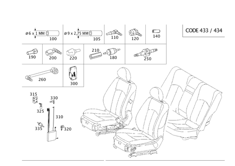 Orthopaedic Front Backrest for 2007 Mercedes-Benz E320 #0